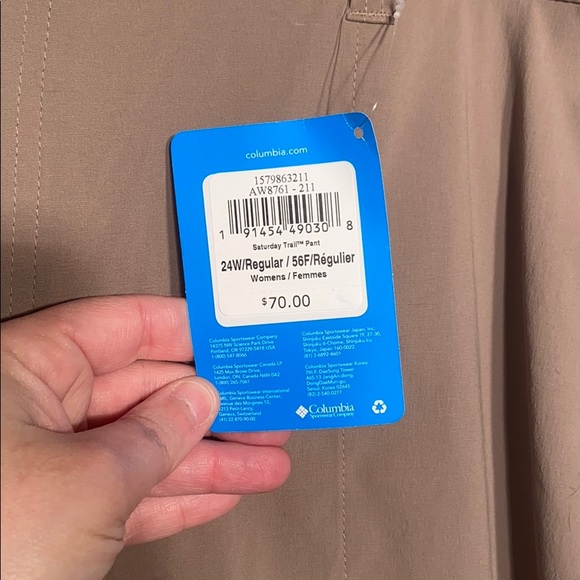 NWT Columbia Saturday trail pant size 24 - Picture 8 of 11